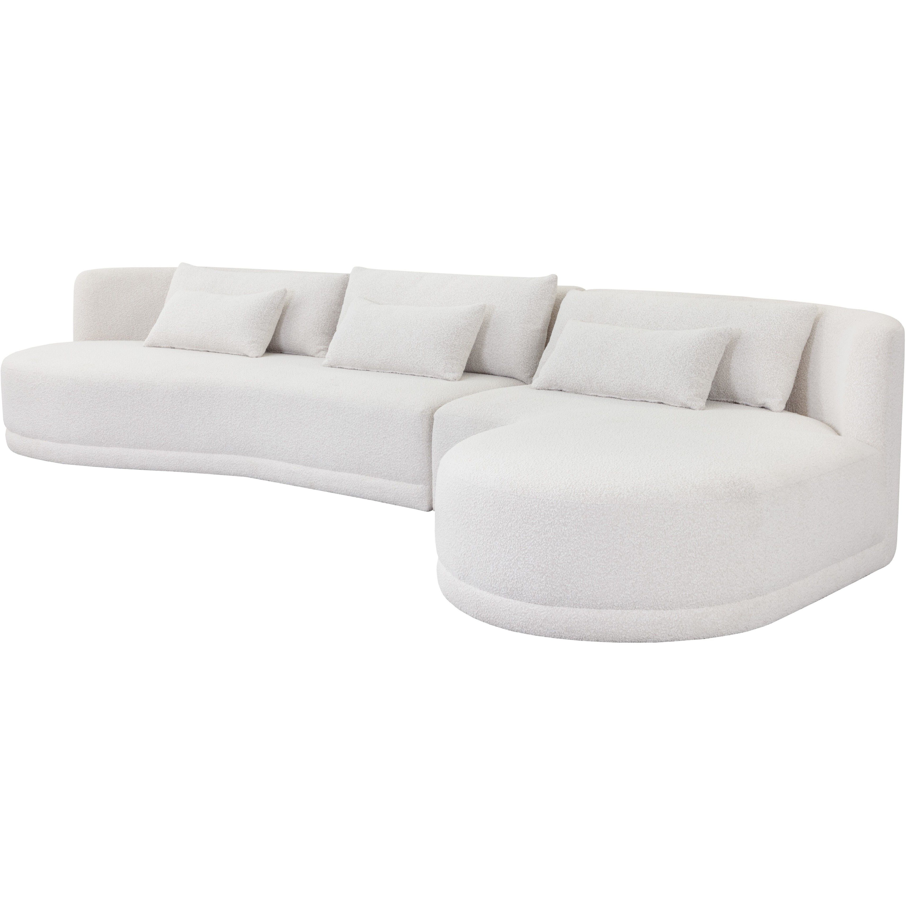Laken Copenhagen White Sofa Chaise, RAF